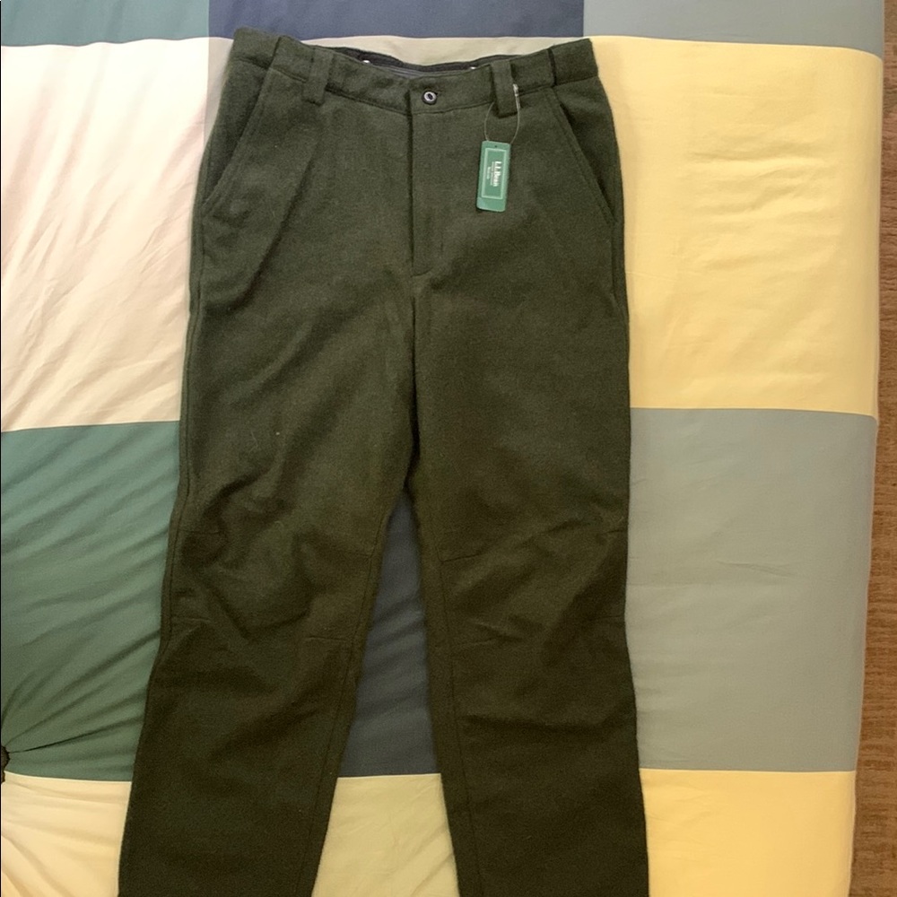 LL Bean wool pants NWT